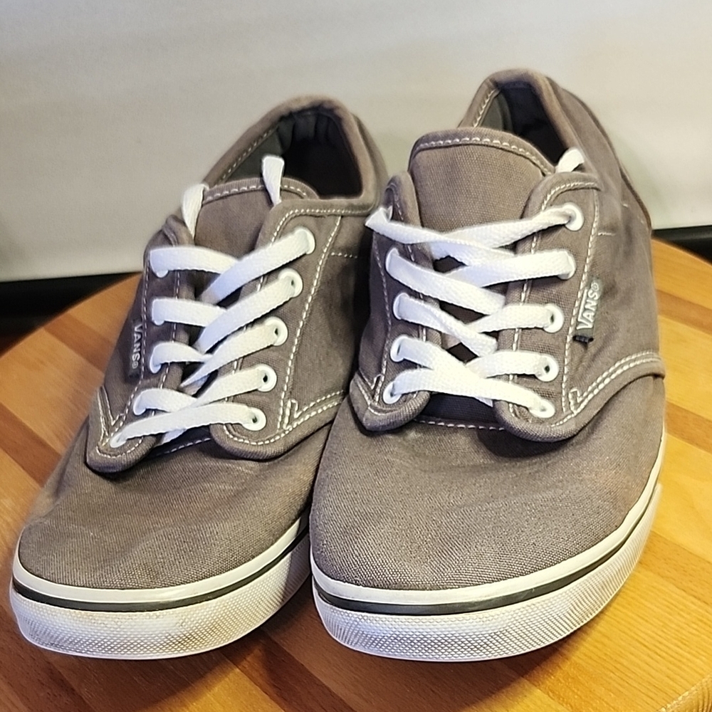 Vans Men's Gray Canvas Sneakers
